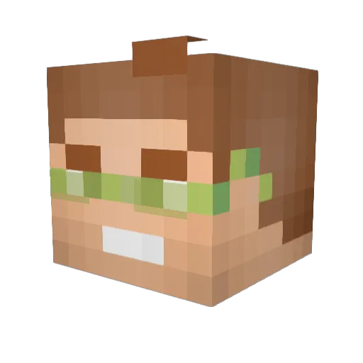 meow_meow__ Minecraft avatar head, 3D render