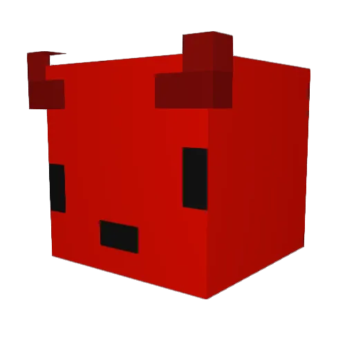 meowap Minecraft avatar head, 3D render
