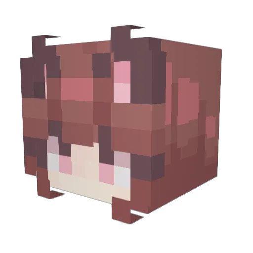 meowbahx Minecraft avatar head, 3D render