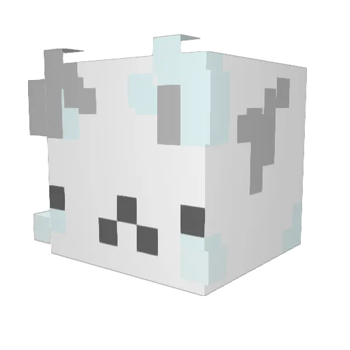 meowglaze Minecraft avatar head, 3D render