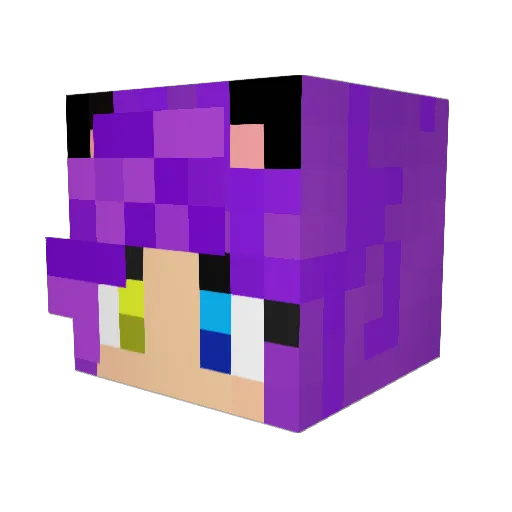 meowjunneko Minecraft avatar head, 3D render