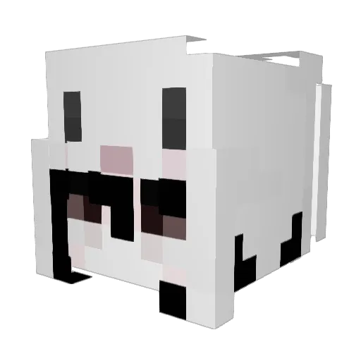 meowkate Minecraft avatar head, 3D render