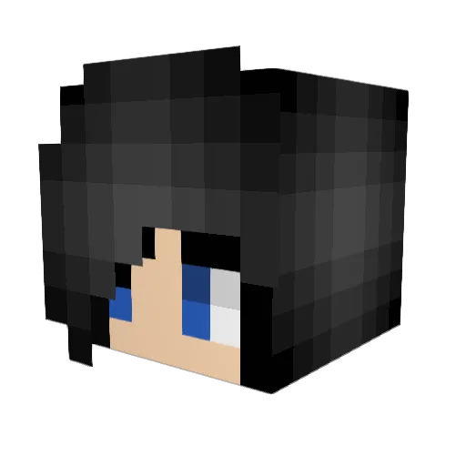 meowkittycat Minecraft avatar head, 3D render