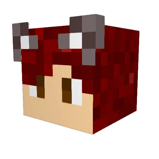 meowlesssss Minecraft avatar head, 3D render