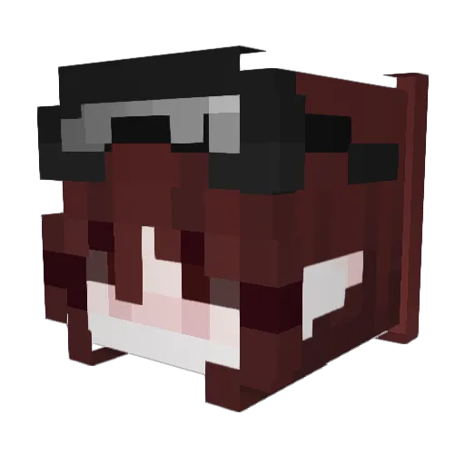 meowliaz Minecraft avatar head, 3D render