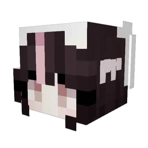 meowlodyvt Minecraft avatar head, 3D render