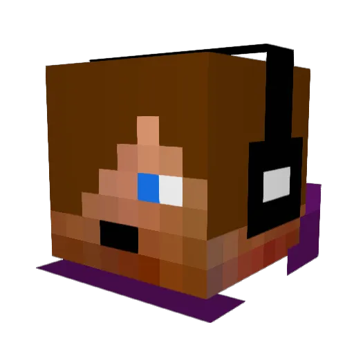 meowman24 Minecraft avatar head, 3D render