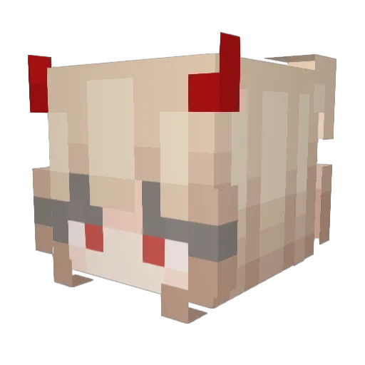 meowmari66 Minecraft avatar head, 3D render