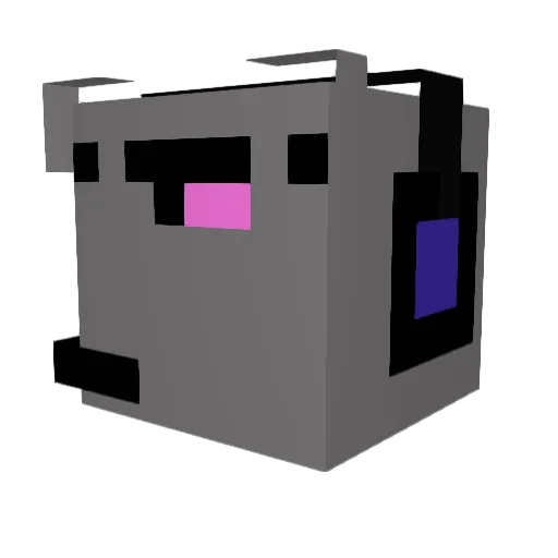 meowmeowsand Minecraft avatar head, 3D render