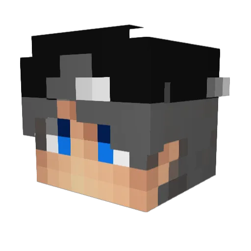 meowmeowslovable Minecraft avatar head, 3D render