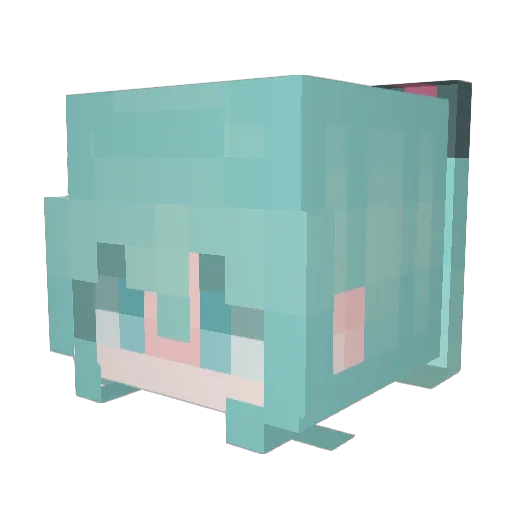 meowmix777 Minecraft avatar head, 3D render