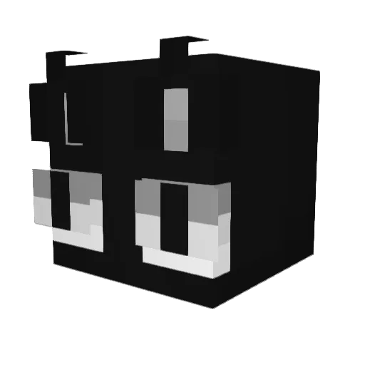 meowonthatpus Minecraft avatar head, 3D render