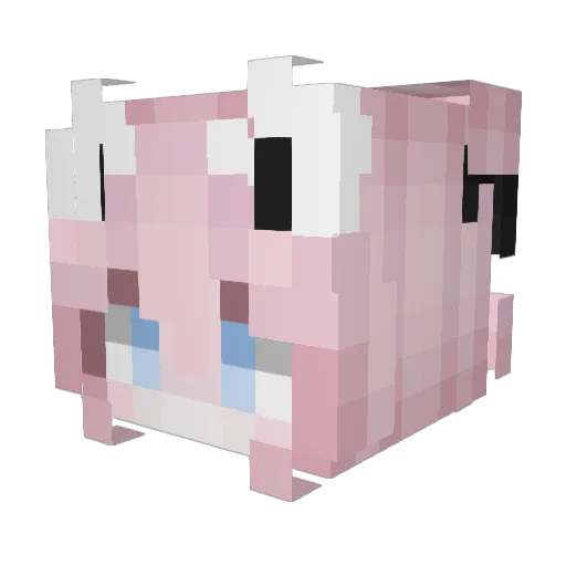 meowsyl Minecraft avatar head, 3D render