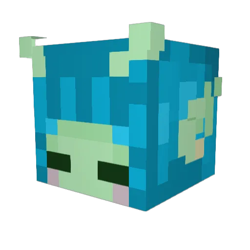meowsynthh Minecraft avatar head, 3D render