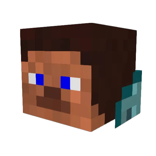 meowth3 Minecraft avatar head, 3D render