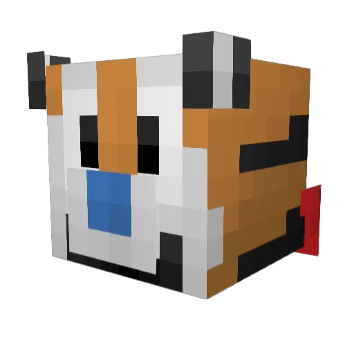 meowthug Minecraft avatar head, 3D render
