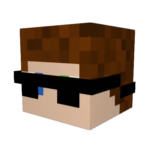 meowtitan Minecraft avatar head, 3D render