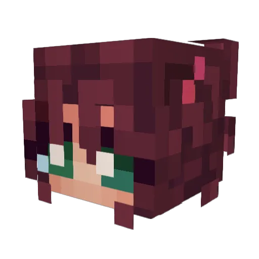 meowtoro Minecraft avatar head, 3D render