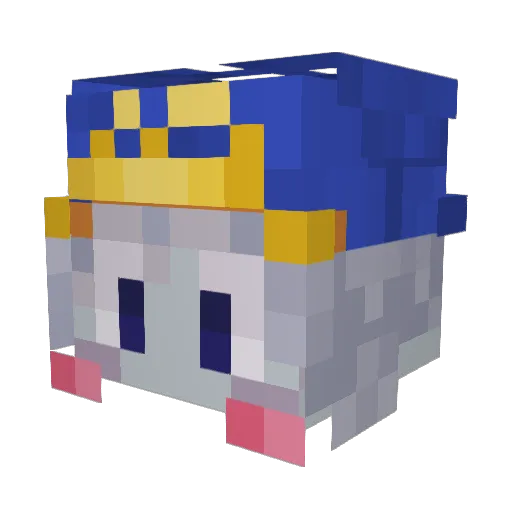 meowuhza Minecraft avatar head, 3D render
