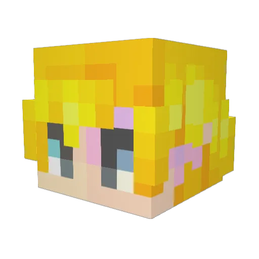 meowvard Minecraft avatar head, 3D render