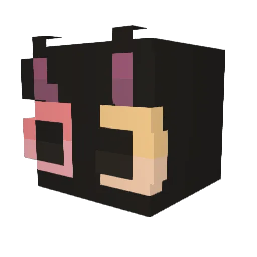meowwin Minecraft avatar head, 3D render