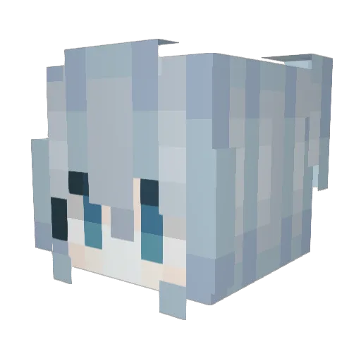 meowxdrofl Minecraft avatar head, 3D render