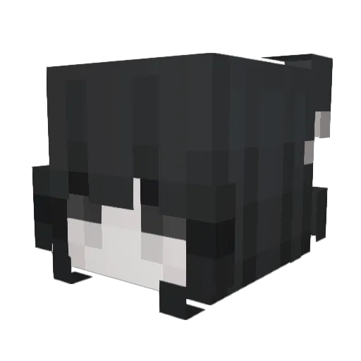 meowyish Minecraft avatar head, 3D render