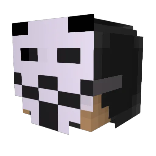 mepirax Minecraft avatar head, 3D render