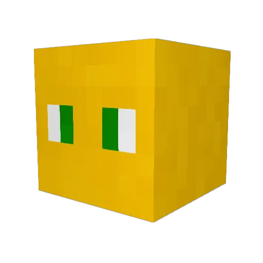 meqsmc Minecraft avatar head, 3D render