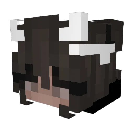 mequ69 Minecraft avatar head, 3D render