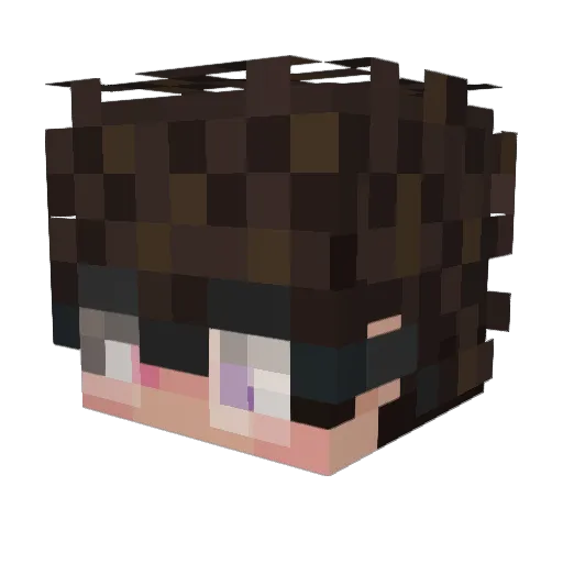 merakyyy Minecraft avatar head, 3D render