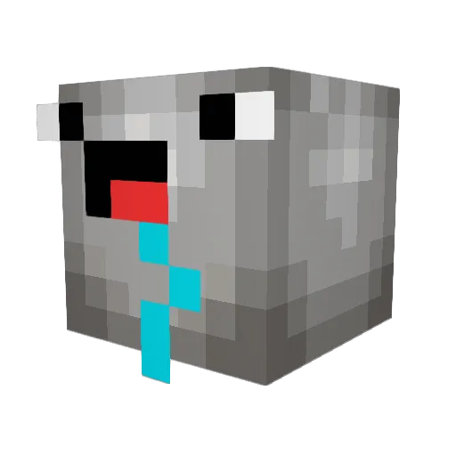 merbee Minecraft avatar head, 3D render