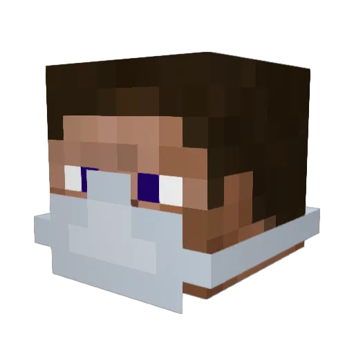 merbus_a380 Minecraft avatar head, 3D render