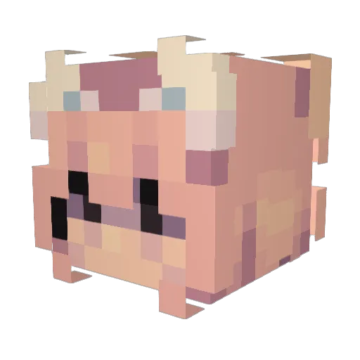 merc0531 Minecraft avatar head, 3D render
