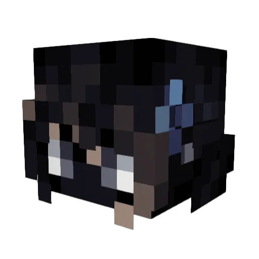 mercinity_ Minecraft avatar head, 3D render