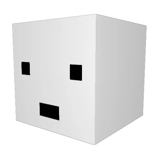 mercis10 Minecraft avatar head, 3D render
