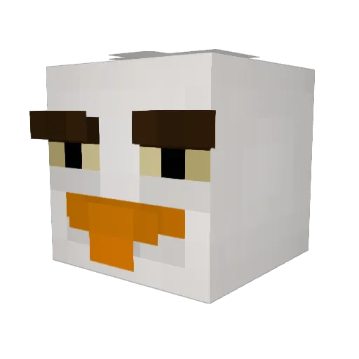 mercizejestestu Minecraft avatar head, 3D render