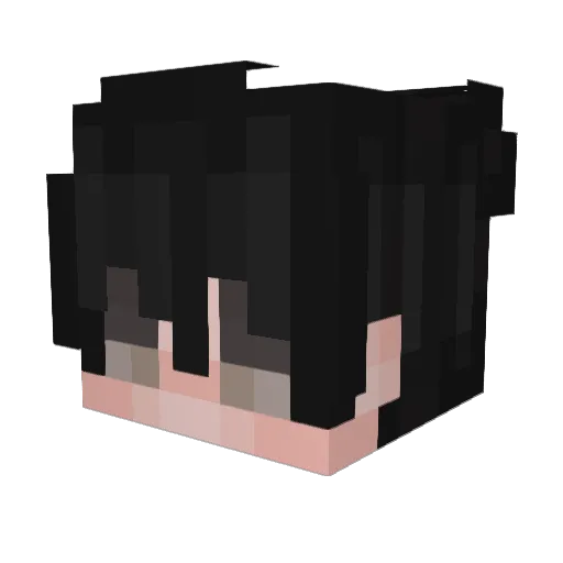 mercum Minecraft avatar head, 3D render