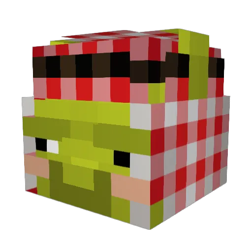 mercurialbrew Minecraft avatar head, 3D render