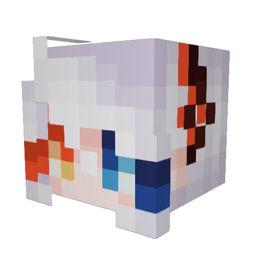 mercury094 Minecraft avatar head, 3D render