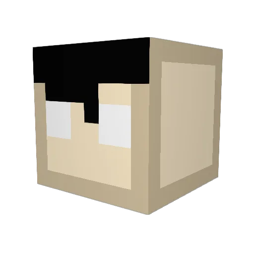 mercury_GD Minecraft avatar head, 3D render