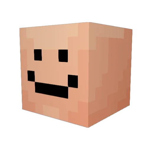 mercuryexpo Minecraft avatar head, 3D render