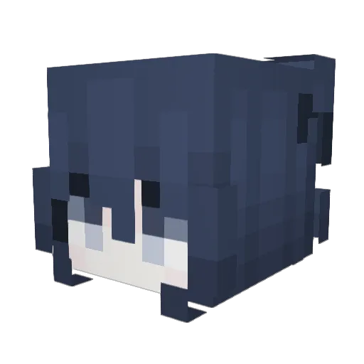 mercyfadedd Minecraft avatar head, 3D render