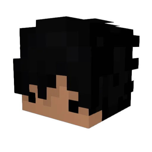 merdadark Minecraft avatar head, 3D render