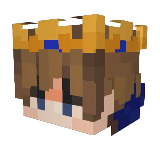 merdodh Minecraft avatar head, 3D render