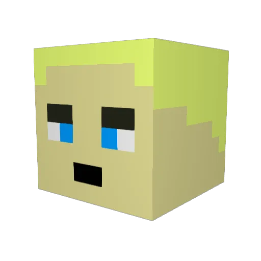 merenyus1 Minecraft avatar head, 3D render