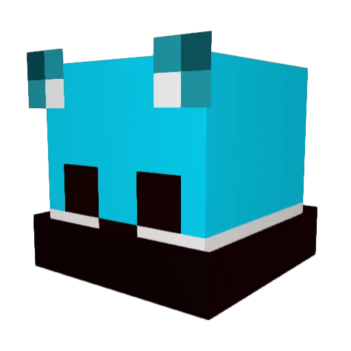 merepiz Minecraft avatar head, 3D render