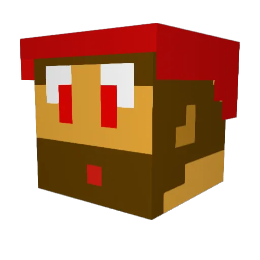 meretrix56 Minecraft avatar head, 3D render