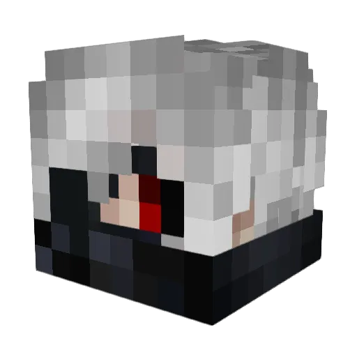 merfern Minecraft avatar head, 3D render