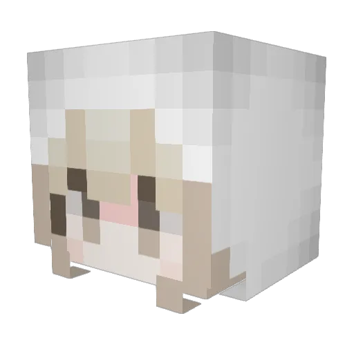meri3003 Minecraft avatar head, 3D render